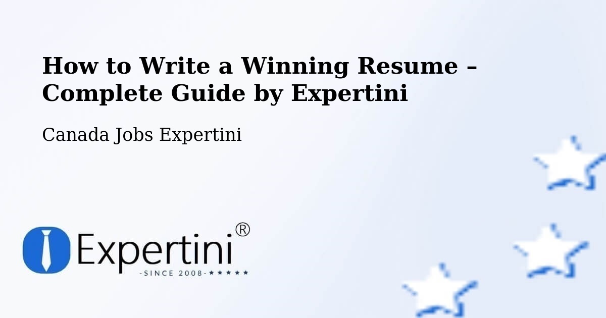 Resume Writing Guide for Job Seekers – Saint Thomas - Saint Thomas, Canada Jobs Expertini